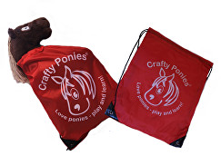 Crafty Ponies drawstring bag